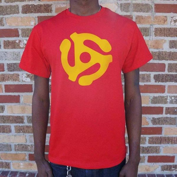 

45 stereo adapter t-shirt (mens), White;black