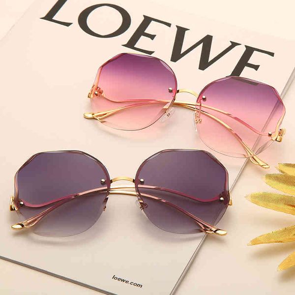 

fashion tea gradients sunglasses round shades women metal temple bowed sunglasses women uv400 sunglasses oculos de sol, Silver