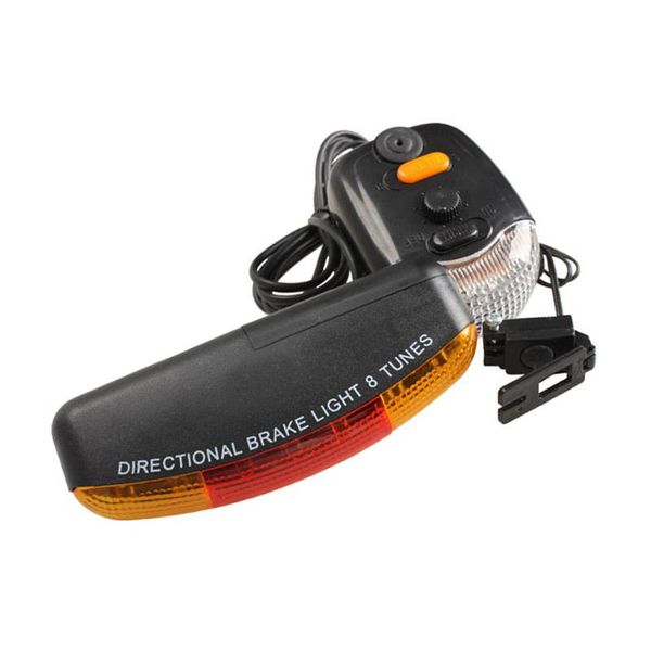 

in1 7 led bicycle bike rear tail turn signal brake light horn safety lamp lights