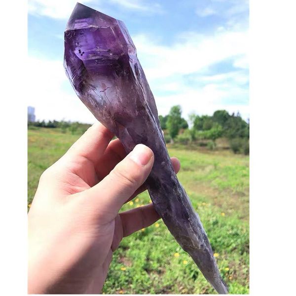 

decorative objects & figurines rough natural purple amethyst tower quartz crystal reiki healing home decor mineral specimen collection from