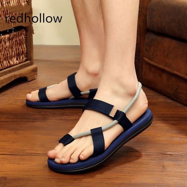 

sandals 2021 summer beach shoes men roma leisure breathable clip toe dual-purpose sandal male soft, Black
