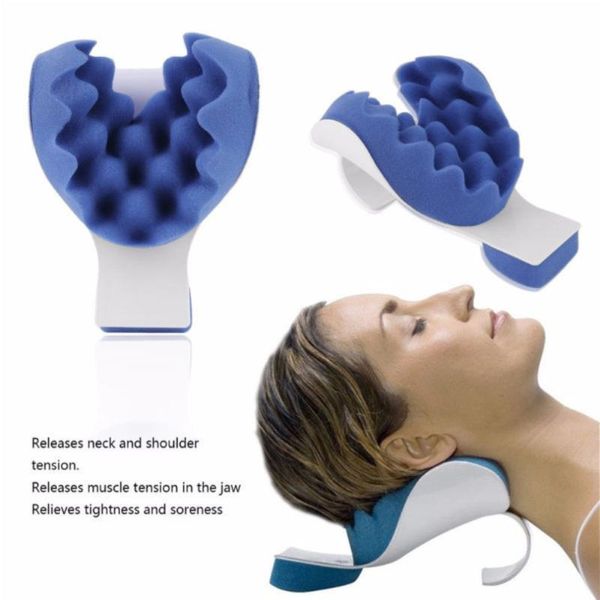 

pillow shoulder relaxer massager support tension reliever comfortably neck soft sponge releases muscle bed