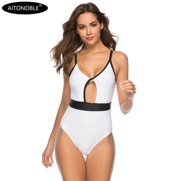 

one piece swimsuit basic bikini ladies one-piece beachwear with padding suits