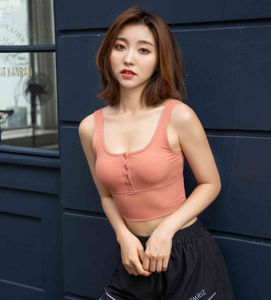 

cool feeling yoga vest sports underwear women's pure color running gathering shaping cool feeling yoga vest fitness bra, Gray