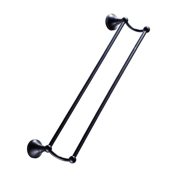 

towel racks 1pc durable storage bracket household bathrobe rack (black)