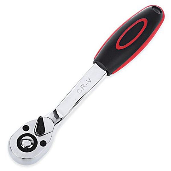 

hand tools ayhf-1pcs 1/4-inch ( 6.35mm ) 24-tooth chrome vanadium ratchet wrench