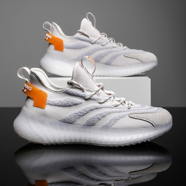 

464748 size spring and summer breathable popcorn bottom coconut shoes casual running mens shoes cross-border large size, Black;white