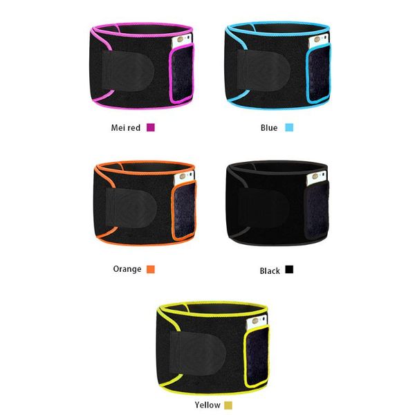 

waist support adjustable belt for sport gym fitness sports colorful breathable slimming, Black;gray