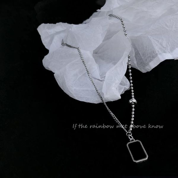 

pendant necklaces dainty black enamel charm necklace for women choker fashion shiny clavicle chain jewelry gift 2021, Silver