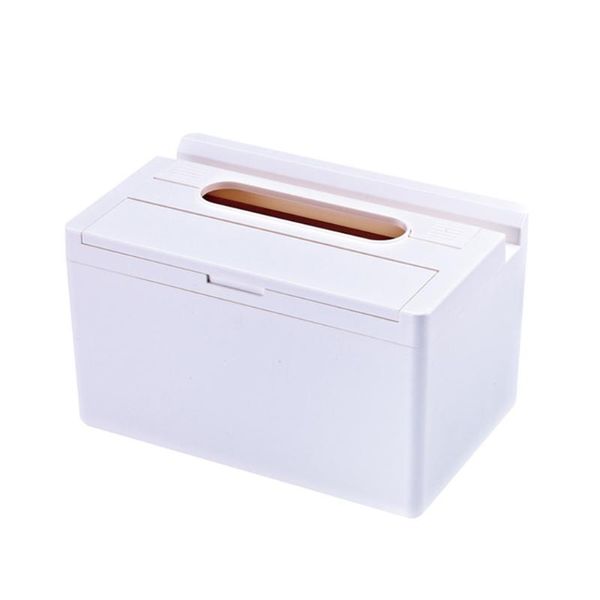 

tissue boxes & napkins multifunctional double spring nordic style dustproof solid restaurant box living room with phone holder automatic lif