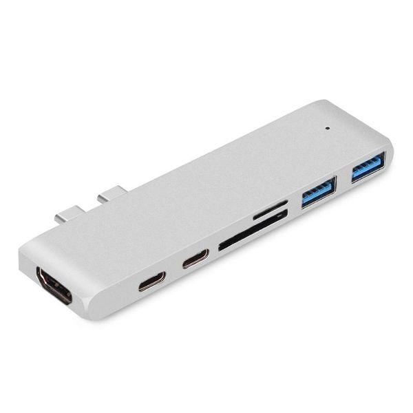 

hubs p8df high-speed transmission dual usb hub 3.1 data aluminum docking station splitter extensions