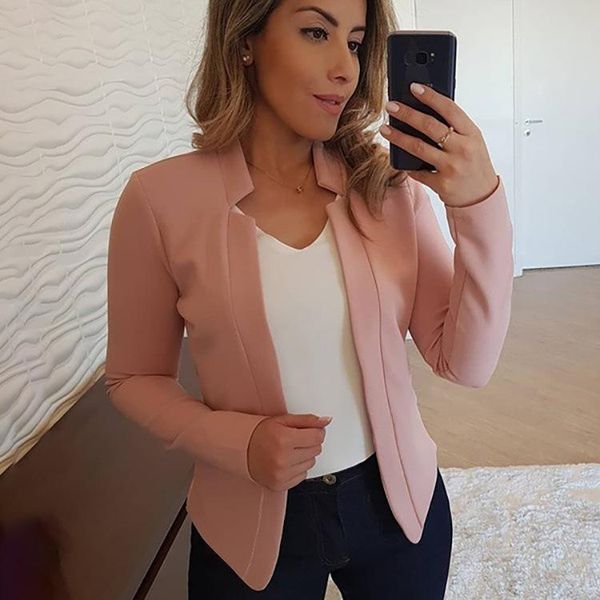 

women's jackets casual cardigan women's western professional wear suit fashion thin section long-sleeved jacket autumn, Black;brown