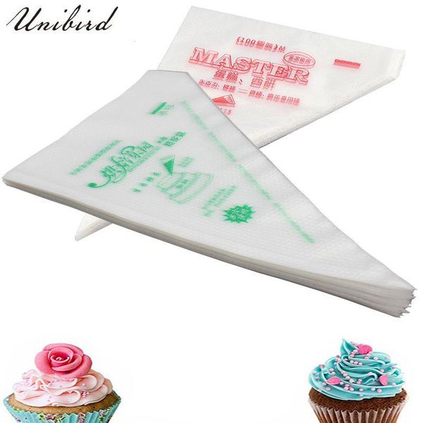 

cake tools unibird 100pcs thicken disposable pastry bags piping bag cream decorating mould accessories diy cupcake