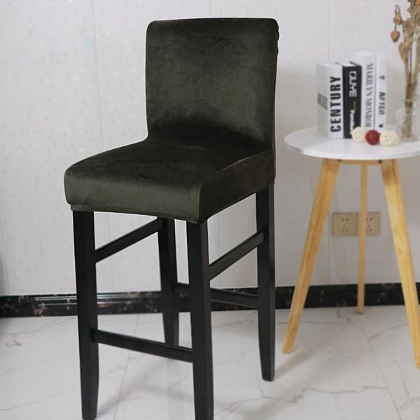 

1/2/4/6 pcs single-colored elastic chair cover universal removable dining room protective covers for wedding banquet el