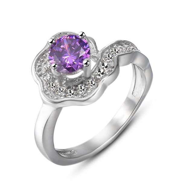 

wedding rings jing jiang female ring fashion stainless steel ladies heartbeat violet humor jewelry accessories, Slivery;golden