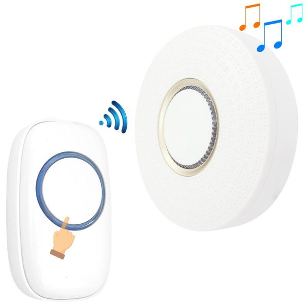 

wireless doorbell eu us plug home smart cordless door bell 1 button receiver simple plug-in homekit doorbells