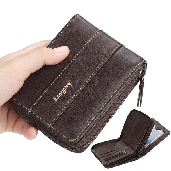 

wallets leather wallet men coin purse zipper male cuzdan small walet portomonee hasp mini portfolio vallet perse card holder, Red;black