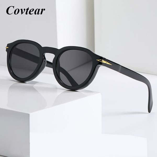 

fashion sunglasses round cat eye retro black leopard women brand designer 2021 vintage eyeglasses for men, White;black