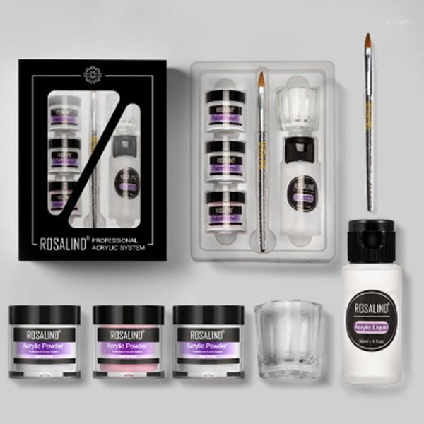 

nail acrylic system kit powder extention carving manicure kg661, Silver;gold