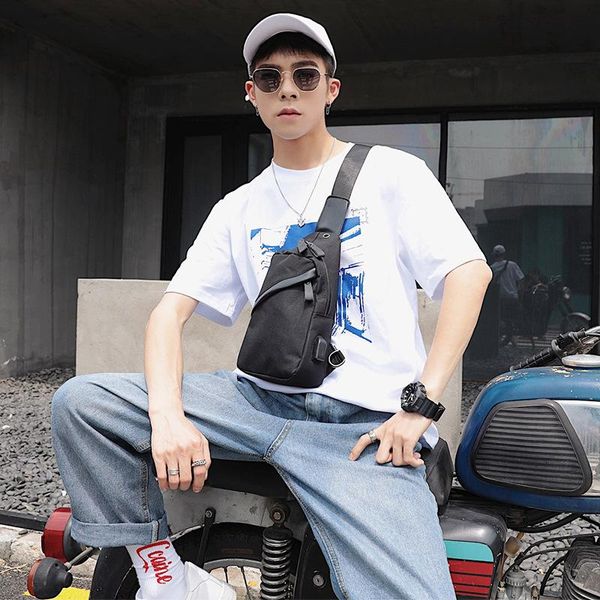 

waist bags men's chest bag oxford cloth casual shoulder 2021 jiulin