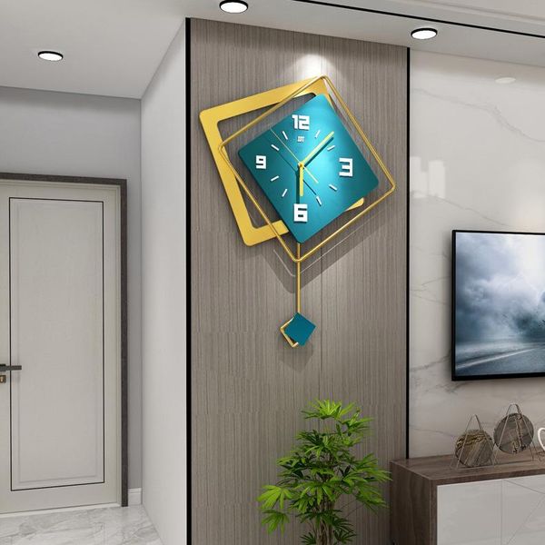 

luxury clock wall living room nordic simple home decoration fashion creative personality watch clocks