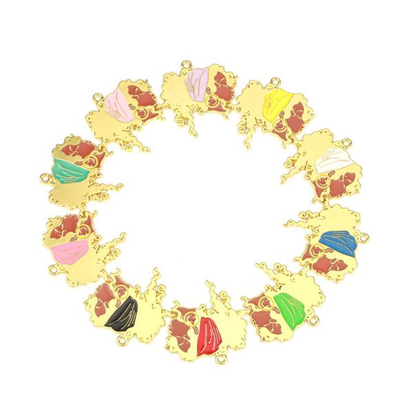 

charms 10pcs alloy black girl bgr152-bgr155, Bronze;silver