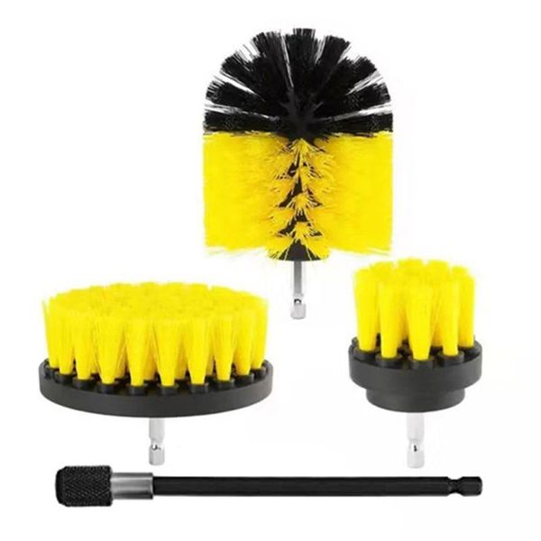 

car sponge 4pcs electric drill brush power scrubber with 15cm extension
