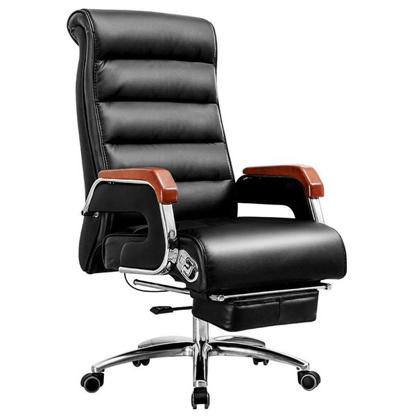 

living room furniture office chair full-grain leather reclining gaming split silla oficina home swivel lifting computer chaise