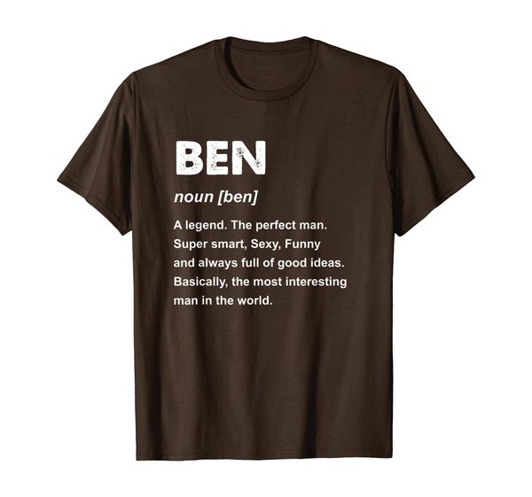 

Mens Ben Name Gift T-Shirt, Mainly pictures