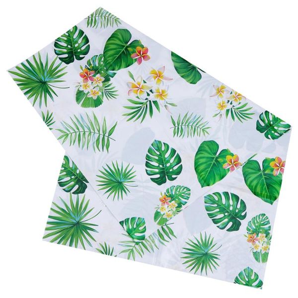 

table cloth 1pc hawaiian party birthday tablecloth palm leaf printing waterproof cover