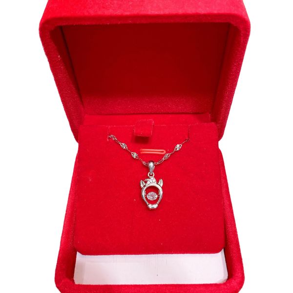 

xianlan133 the new snow spline contracted s925 silver horse zodiac pendant girlfriend on valentine's day gift bag mail