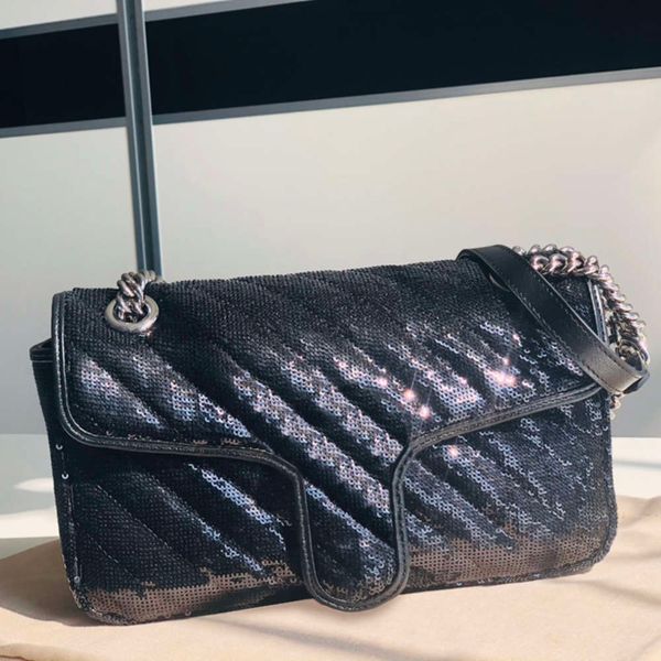

7a+fashion the new series women bags 443497 shiny with classic elegance and vintage with each sewn bead on the bag genuine leather graceful