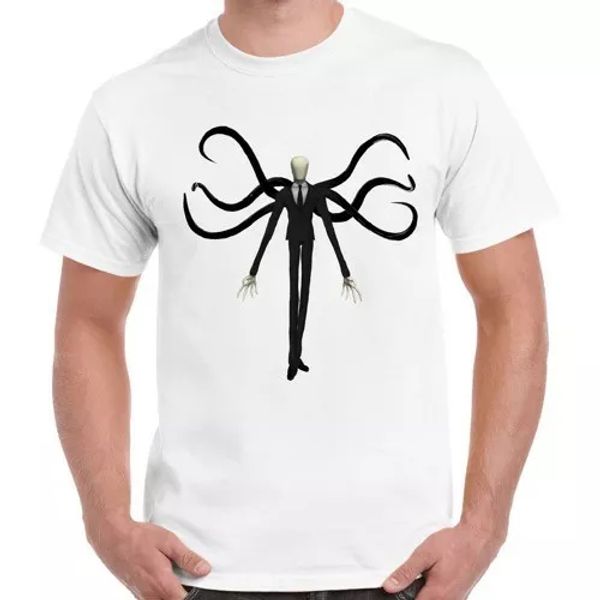 

slenderman anime manga cartoon cool gift retro t shirt 2326, White;black