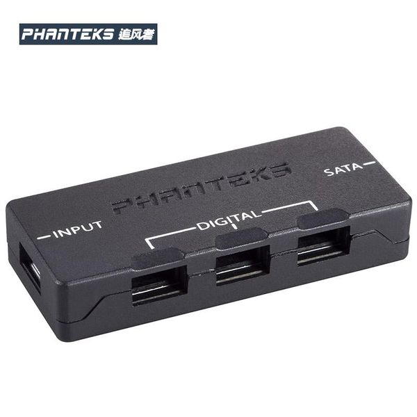 

fans & coolings phanteks ph-cthub_drgb_01 digital controller hub with 3-button remote m/b drgb adapter custom modes and patterns or asus/msi