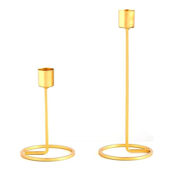 

candle holders 2 pcs/set holder gold candlestick stand table home decor