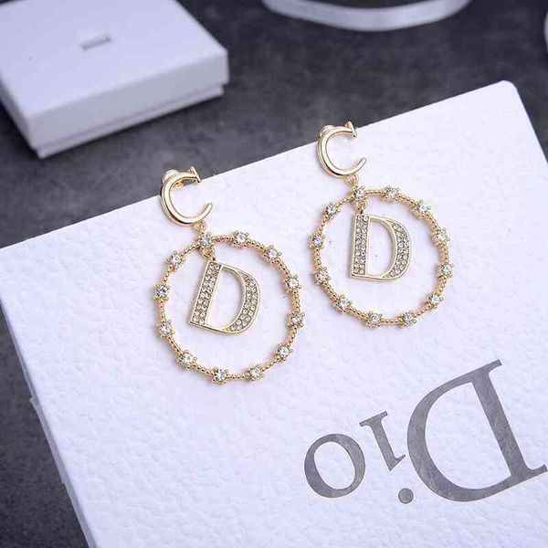 

special offer 75% off outlet online new letter tassel earrings for women, Golden