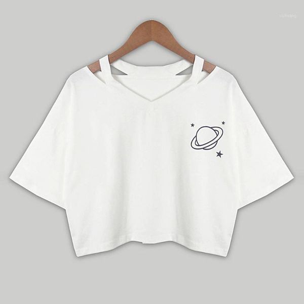 

women's blouses & shirts female girl clothing fashion bluz lj2021 women shirt casual short sleeve print v-neck polyester blouse sexy, White