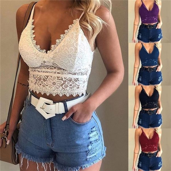 

solid corset camis for women v neck hollow mesh camisoles adjustable shoulder strap female 220314, White