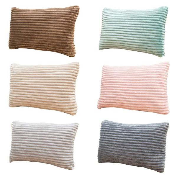 

pillow case 30x50cm household decorative pillows covers soft flannel rectangular pillowcase home sofa couch cushion 2021--