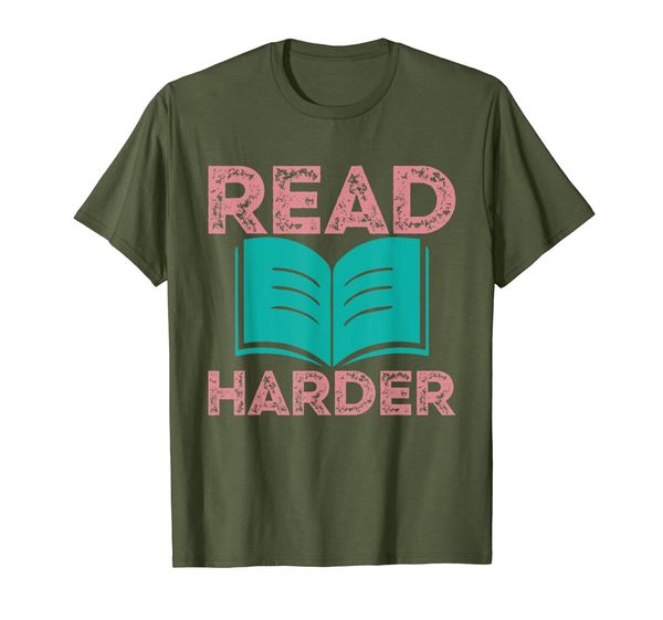 

Reading, Read Harder T-Shirt, Mainly pictures