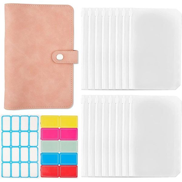 

gift wrap 16 pieces a6 binder pvc notebook cover,leather cover,christmas present for yourself, families and friends