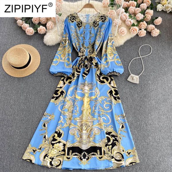 

casual dresses holiday dress women plaid vintage puff sleeve midi 2021 women's print bohemian robe d028, Black;gray