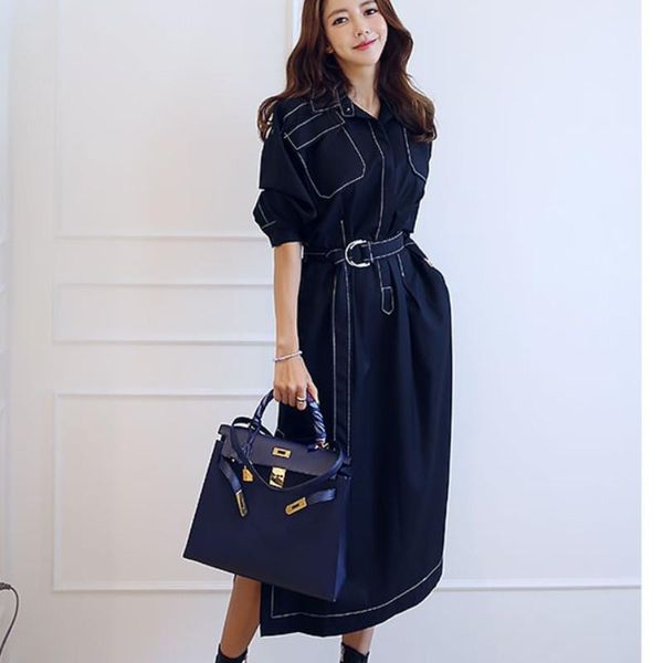 

casual dresses arrival 2021 winter runway long sleeve tweed dress autumn women elegant ladies office vintage casunal slim vestidos, Black;gray