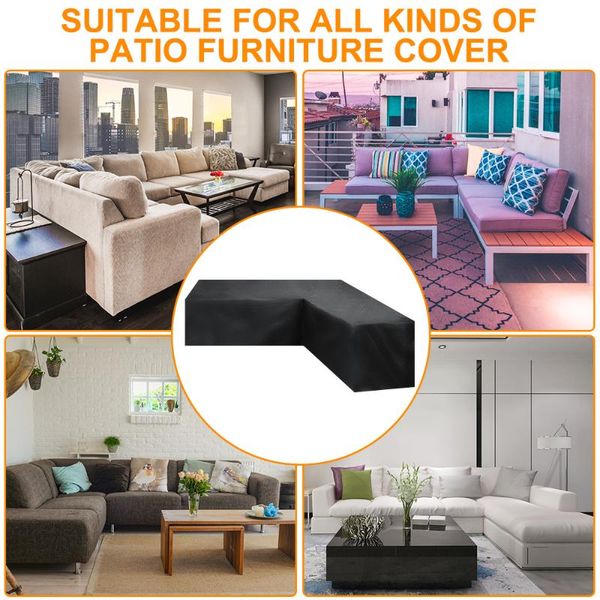 

chair covers corner outdoor sofa cover garden rattan furniture v shape waterproof protect set all-purpose dust