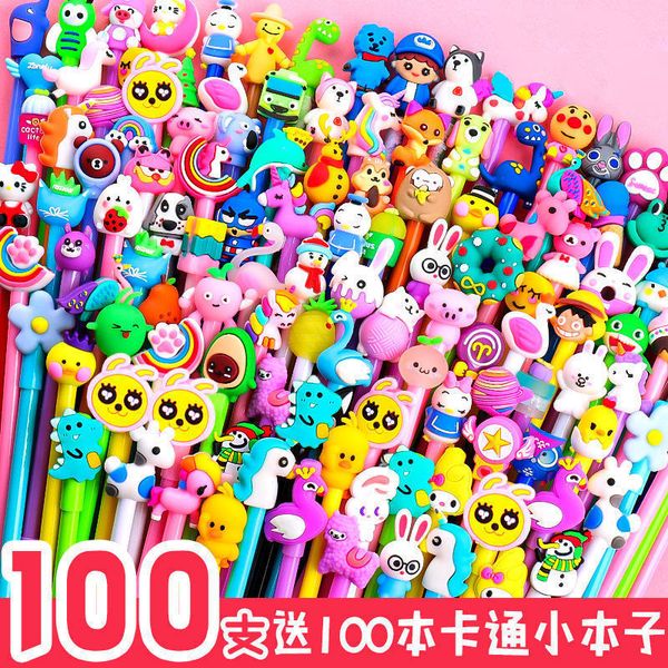 

girl, jelly tiktok, cute cartoon, neutral pen, korean stationery, creative stationery set, black tt pencil.