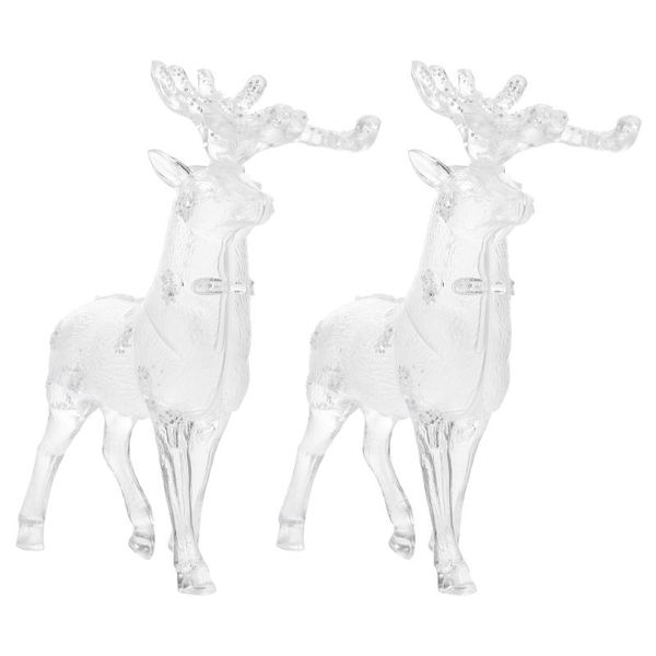 

other festive & party supplies 2pcs acrylic elk deskdecoration decor home office deer ornament