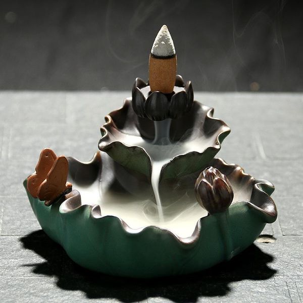 

ceramic creative backflow incense burner home furnishings quemador de incienso fragrance lamps