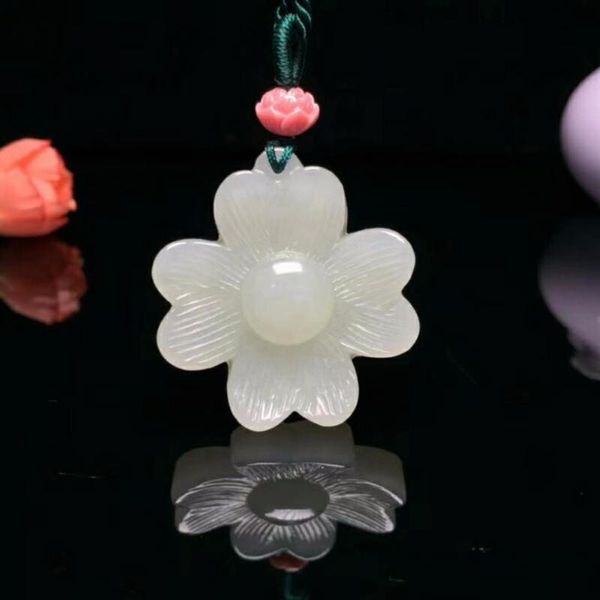 

hetian jade white pendanth2# lockets, Silver