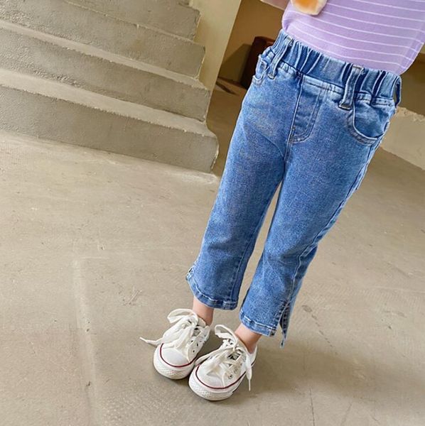 

jeans 2021 arrival girls denim pants autumn spring fashion jean 1-6t yq106, Blue