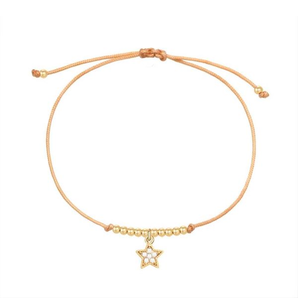 

charm bracelets shiny cubic zirconia stones five-pointed star bracelet women 2021 fashion cz copper romantic cute jewelry present, Golden;silver